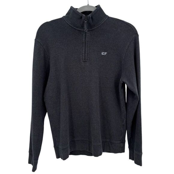 Vineyard Vines 1/4 Zip Pullover Sweater Gray Size Small - Picture 1 of 6